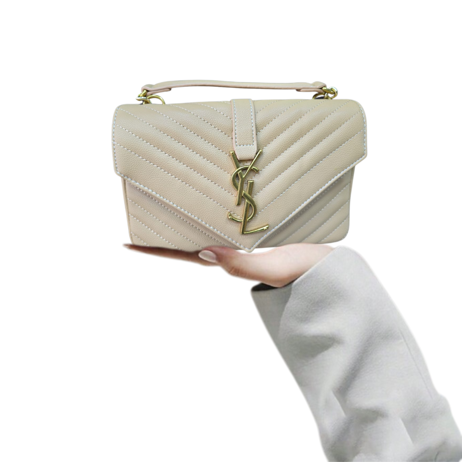 Sac Matelassé Luxe Vanille