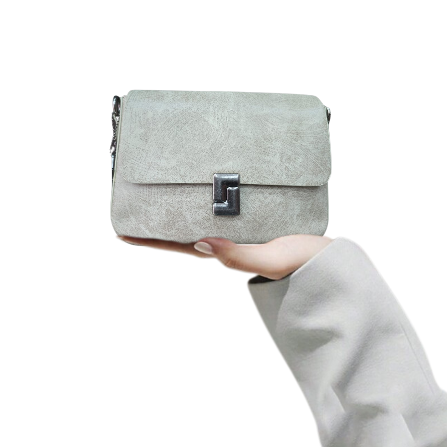 Sac Bandoulière Brume Argentée