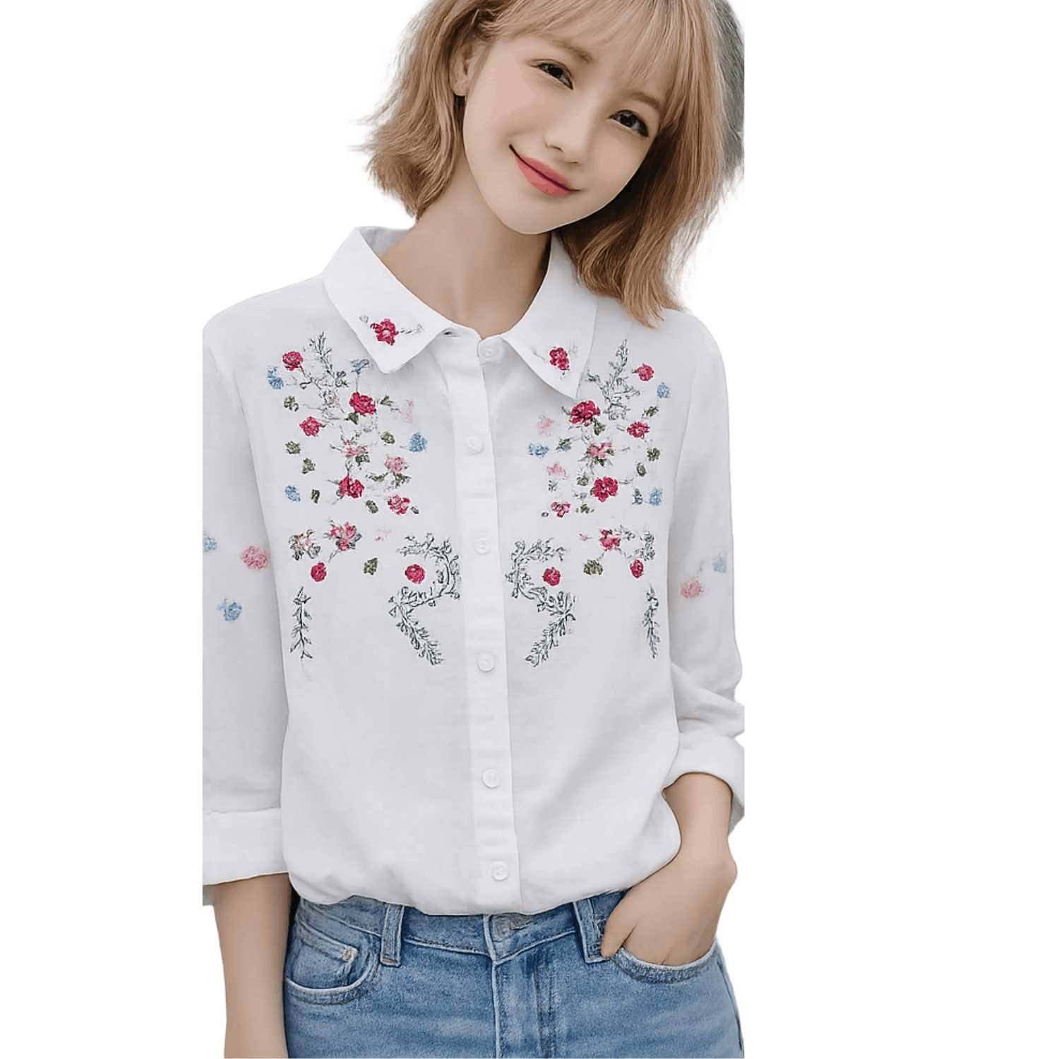 Rosalie Floral Embroidered Blouse