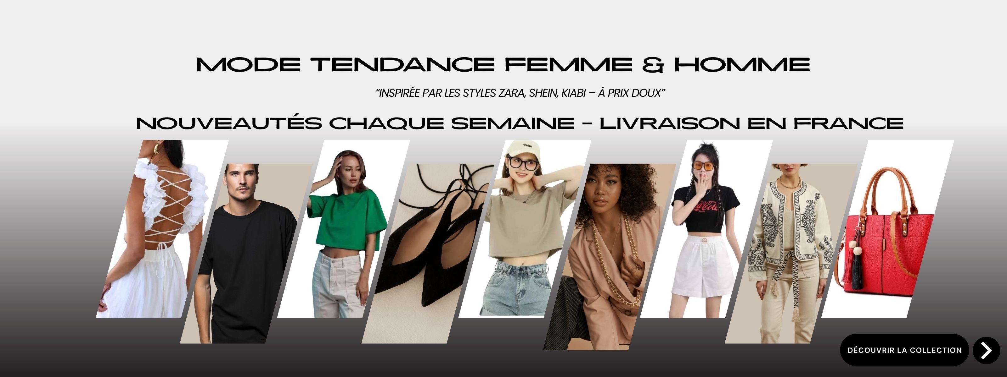 Boutique Fever – Mode femme et homme tendance, looks inspirés de Zara, Shein, Kiabi, vêtements stylés, sacs et chaussures – livraison rapide en France